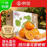 京觅 四川春见耙耙柑生鲜水果彩箱净重4.5斤单果70mm+源头直发