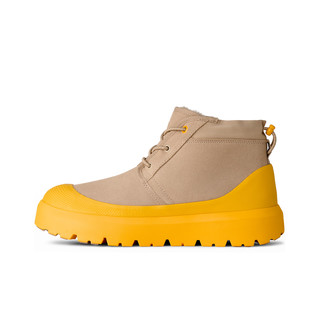 UGG 王一博同款冬季男女同款厚底系带纽姆彩壳雪地靴时尚靴1143991 MMM | 芥菜籽色/ 夏日小麦黄色 37