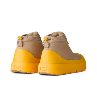 UGG 王一博同款冬季男女同款厚底系带纽姆彩壳雪地靴时尚靴1143991 MMM | 芥菜籽色/ 夏日小麦黄色 37