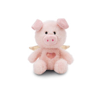 NICI守护天使萌趣猪毛绒玩具小猪娃娃猪猪玩偶摆件儿童安抚玩偶 天使拉拉猪 公仔 28cm (礼盒装) 尺寸