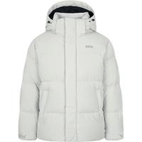 NEPA耐葩秋冬男女同款鹅绒羽绒服防风可脱卸帽外套7IF2021 雾色 180/96A