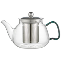 茗光茶壶玻璃泡茶壶茶水分离烧水壶家用茶壶办公玻璃茶具功夫茶壶 【304不锈钢内胆】700ML泡煮两用