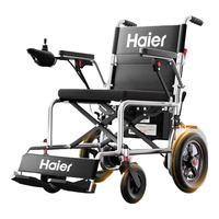 海尔（haier）电动轮椅老人全自动轻便可折叠旅行轮椅折叠老人轻便旅行手推车 【12A铅酸｜约30里】四轮减震+双重刹车