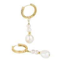 【明星同款】AmberLollipop淡水珍珠耳环女气质耳圈巴洛克银耳饰