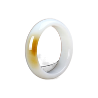 浪典新疆玉糖白玉手镯一口糖女款玉镯子糖玉 内径58-59毫米