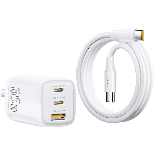 PISEN 品胜 TS-C137 氮化镓充电器 USB-A/双Type-C 65W