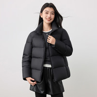 鸭鸭(YAYA)女士羽绒服保暖运动简约立领潮流休闲时尚冬季面包服短款外套