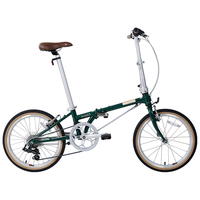 大行折叠车大行D10复古折叠自行车20英寸10速城市男女休闲单车 HAC003 果绿色