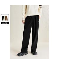 太平鸟 男士针织运动卫裤 绒感雪尼尔保暖休闲裤