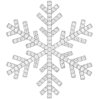 HEFANG Jewelry 何方珠宝 SNOWFLAKE雪花系列 HFI143230 晓雪925银胸针