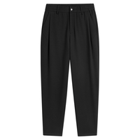 太平鸟 【仿毛呢】男装冬款保暖锥形裤精致刺绣西装男式休闲裤