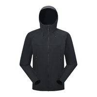 天石鹅铠甲机能防风软壳衣男士户外登山运动夹克休闲单层外套女士G617 黑色 男款(F24617) M