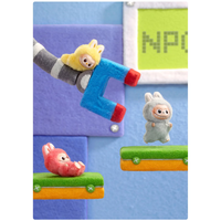 泡泡玛特 LABUBU 心底密码系列 搪胶毛绒挂件盒(A-M) 单个盲盒10.5cm