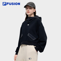 FILA FUSION斐乐女子连帽卫衣2025秋冬时尚宽松针织上衣