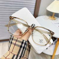 Erilles 新款韩风TR90大框眼镜架 透茶框+ 161升级防蓝光镜片
