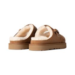 UGG 冬季女士时尚舒适纯色搭扣款平底一脚蹬一字休闲拖鞋 1167611