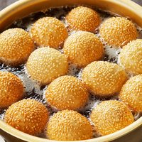 天海藏豆沙芝麻球多规格红豆沙馅麻团早餐下午茶半成品