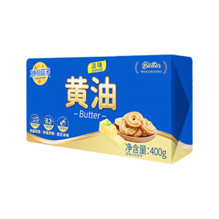 PLUS会员：妙可蓝多 黄油 400g/块+赠黄油小粒7g/盒