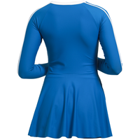 MIZUNO 美津浓泳衣女长袖连衣裙式细腰显瘦度假泳裙