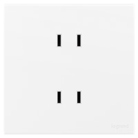 罗格朗开关插座面板 画采系列陶瓷白86型暗装清单报价 10A四孔 插座