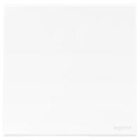 罗格朗开关插座面板 画采系列陶瓷白86型暗装 一位双控