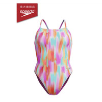 速比涛 竞训系列 女士泳衣 游泳训练肩背灵活防晒抗氯印花连体泳衣