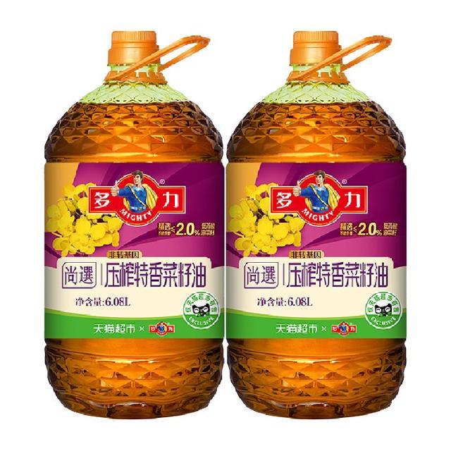 多力 尚选菜籽油6.08Lx2