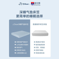 富安娜xJDear京东联名 低敏深睡气垫床笠 A类超柔可水洗床笠 150x200cm