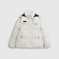 PLUS会员、国家补贴：Gap 女装防风防泼水logo绗缝连帽羽绒服 793704