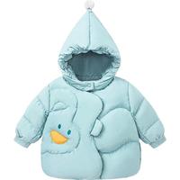 迷你巴拉 MINI BALA 巴拉男女童羽绒服宝宝三防连帽外套2025冬