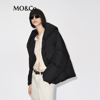 MO&Co.羽绒服95绒2025冬连帽软糯暖感【轻暖漫游系列】MBE4EIN064 黑色 S /160