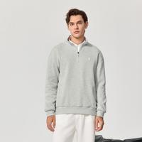 斯凯奇 男式翻领半拉链卫衣 25年秋冬新品