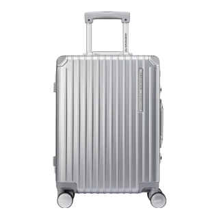 美旅 拉杆箱行李箱大容量旅行箱 商务出差轻差旅飞机轮 NH7 银色 20英寸 登机箱