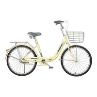 飞鸽自行车22寸26男女通勤大成人折叠实心胎上班轻便代步单车