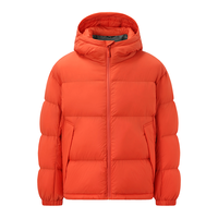 鸭鸭 冬季休闲羽绒服连帽舒适保暖90鸭绒男式羽绒服面包服