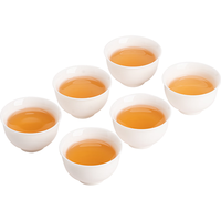 苏氏陶瓷（SUSHI CERAMICS）羊脂玉白瓷功夫茶杯小碗杯陶瓷品茗杯6个装（简装）