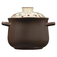 苏泊尔（SUPOR）砂锅陶瓷煲中药煎药煲仔饭煲汤锅耐高温干烧不裂燃气灶炖锅4.5L 适用3-5人 4.5L