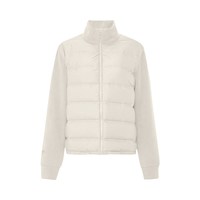 佩蒂特 芭瑞 软糯休闲摇粒绒拼接立领轻薄羽绒服