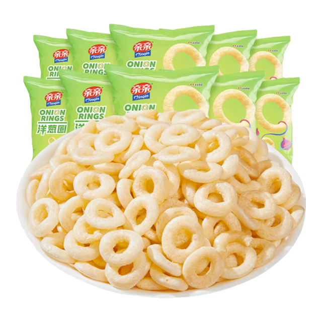 PLUS会员：亲亲 洋葱圈 7g*10包 休闲食品