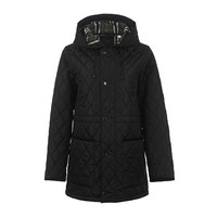 BURBERRY 女士宽松休闲连帽抽绳绗缝长袖棉服外套