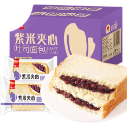 泓一 糕点合集 吐司 饼干 面包等 紫米夹心面包 300g 约5袋（任选3件）