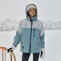 TEENIE WEENIE 女士羽绒服 小熊冬季撞色拼接户外运动工装外套