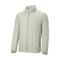 HLA 海澜之家 羽绒服男马术运动石墨烯外套男冬季 HWRAW4W001A 米杏 S