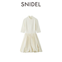 SNIDEL 2025春夏 女士半高领中袖花苞连衣裙 SWNO251062