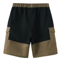 巴拉巴拉功能运动24夏防泼水耐磨弹力户外运动工装短裤【bp】202224109116 黄咖色调00335 160cm
