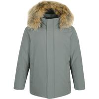 NEPA耐葩秋冬男士大衣中长款可拆卸貉子毛领羽绒服7I72057 苔藓绿灰色 185/100A