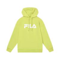 FILA 斐乐男女套头卫衣2024春美式复古宽松休闲运动连帽上衣 硫磺绿-YE 170/92A/M