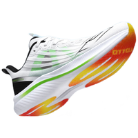 乐途疾行碳板跑步鞋男鞋透气稳定减震运动跑鞋1092 白/翠绿 43