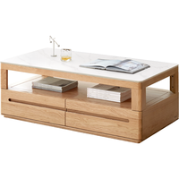 YESWOOD 源氏木语 鹿特丹系列 Y28J03140 实木茶几 原木色 140*65*45cm