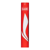 李宁 LI-NING羽毛球鹅毛球超比赛训练专业用球稳定77速G600（A+90）1桶12只装